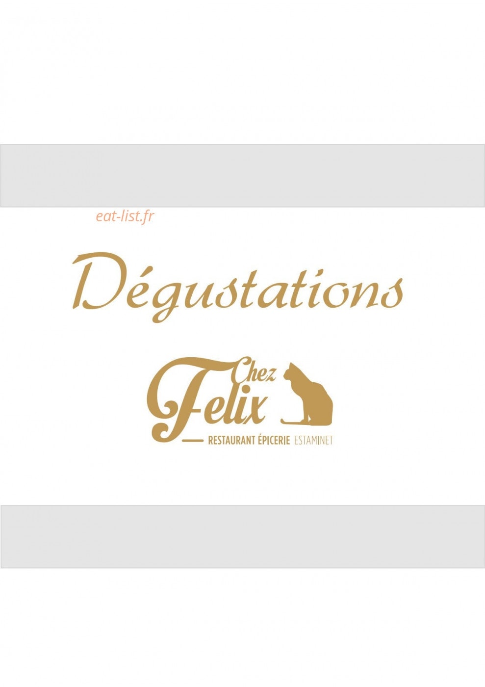 Chez Felix — carte page 1