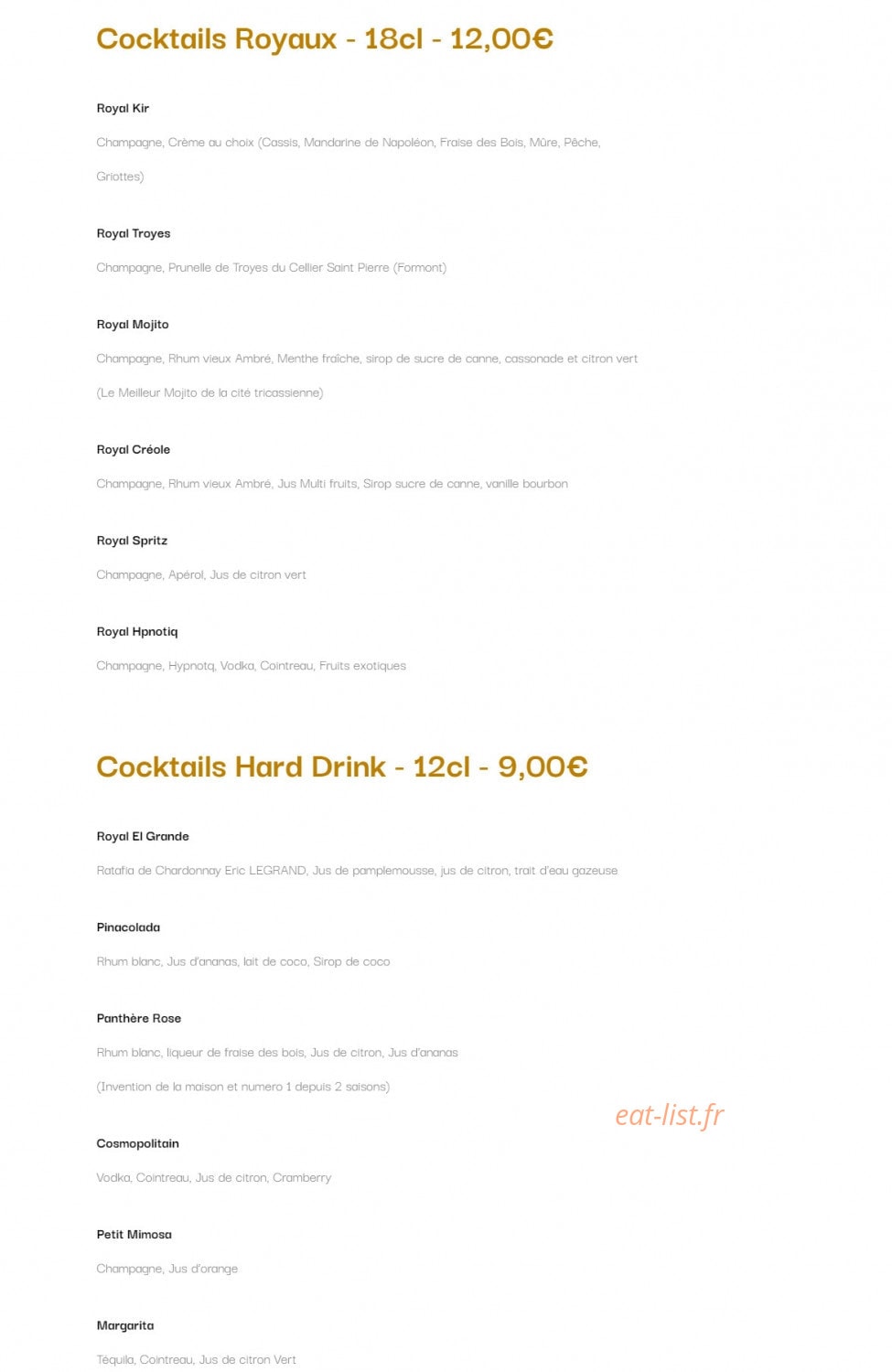 Chez Philippe — carte page 6