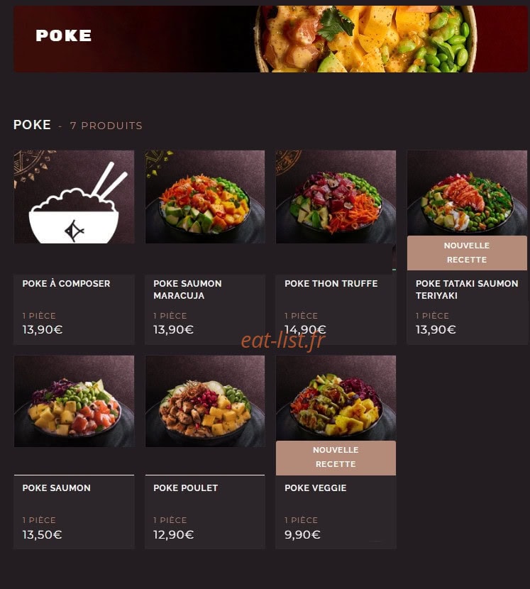 Côté Sushi — carte page 10