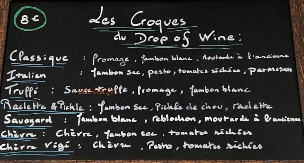 Drop Of Wine — carte page 1