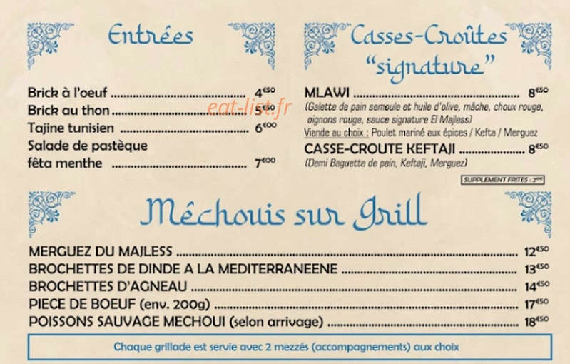 El Majless — carte page 3