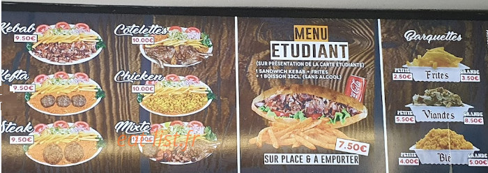Gap Kebab — carte page 3