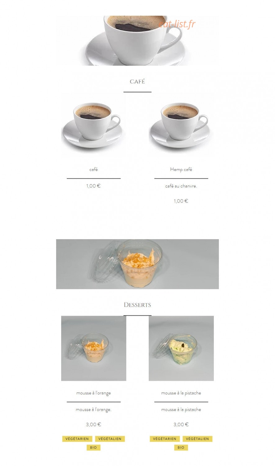 Hemp food — carte page 5