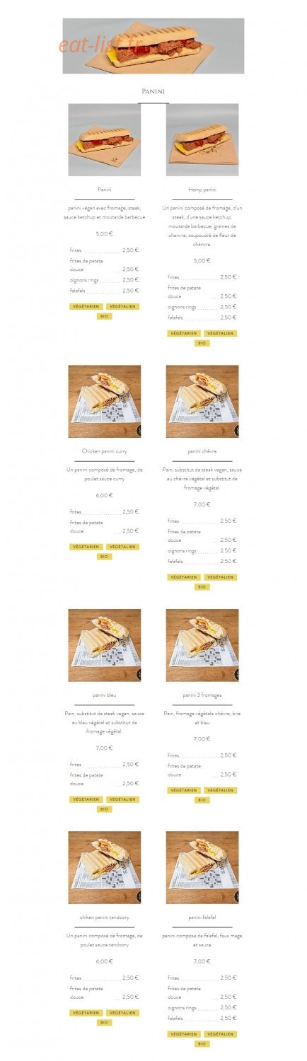Hemp food — carte page 3
