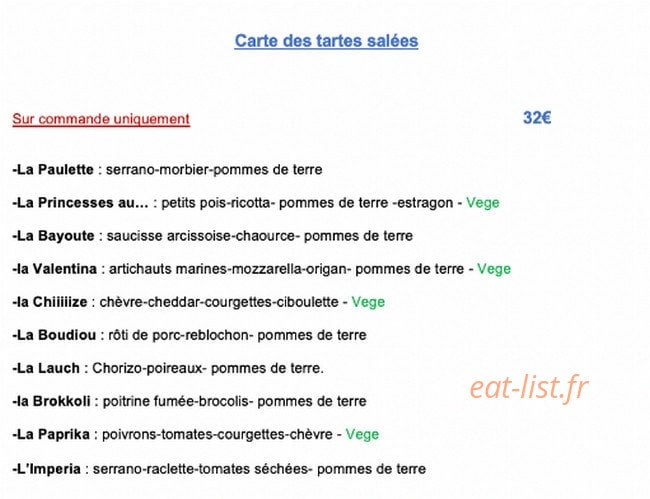 Kaffee Paulette — carte page 1