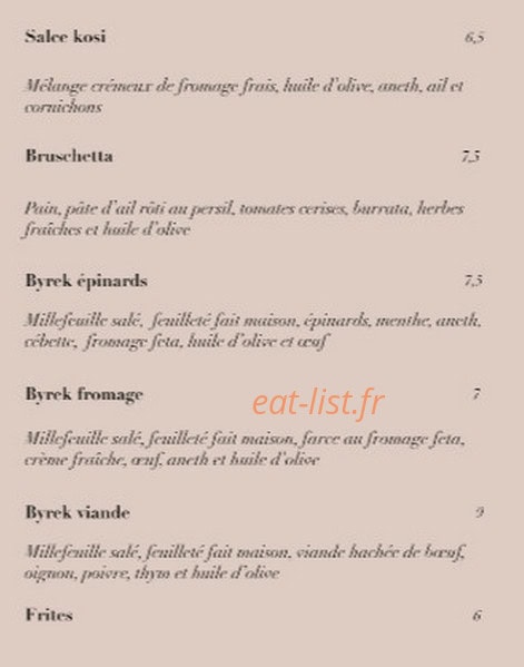 L'Adriatik — carte page 2