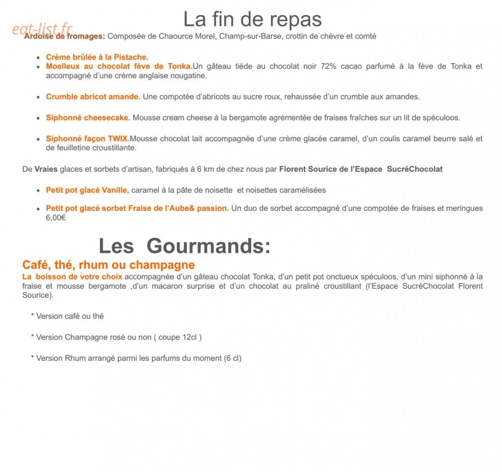 L'Annexe Tout Simplement — carte page 5