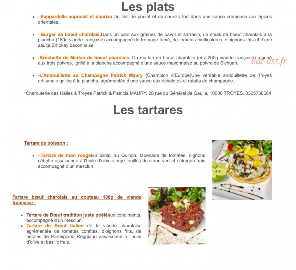 L'Annexe Tout Simplement — carte page 3