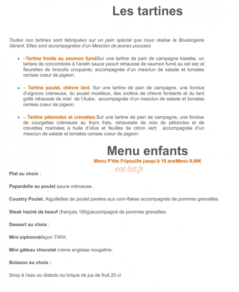 L'Annexe Tout Simplement — carte page 4