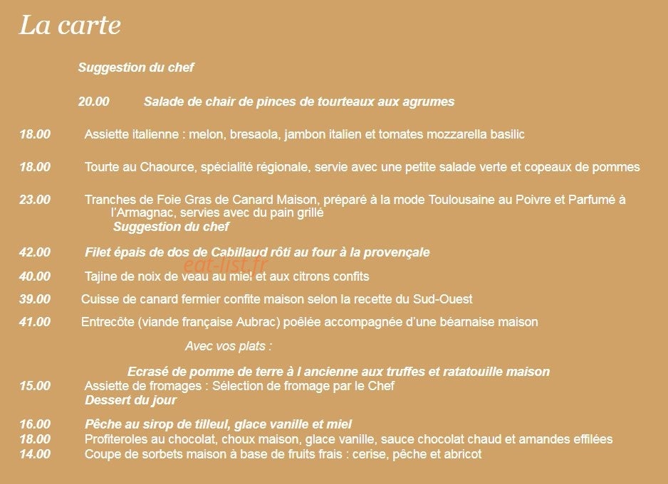La Maison de Rhodes — carte page 1