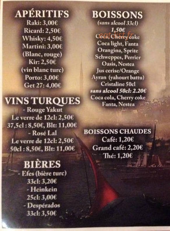 Le bosphore — carte page 1
