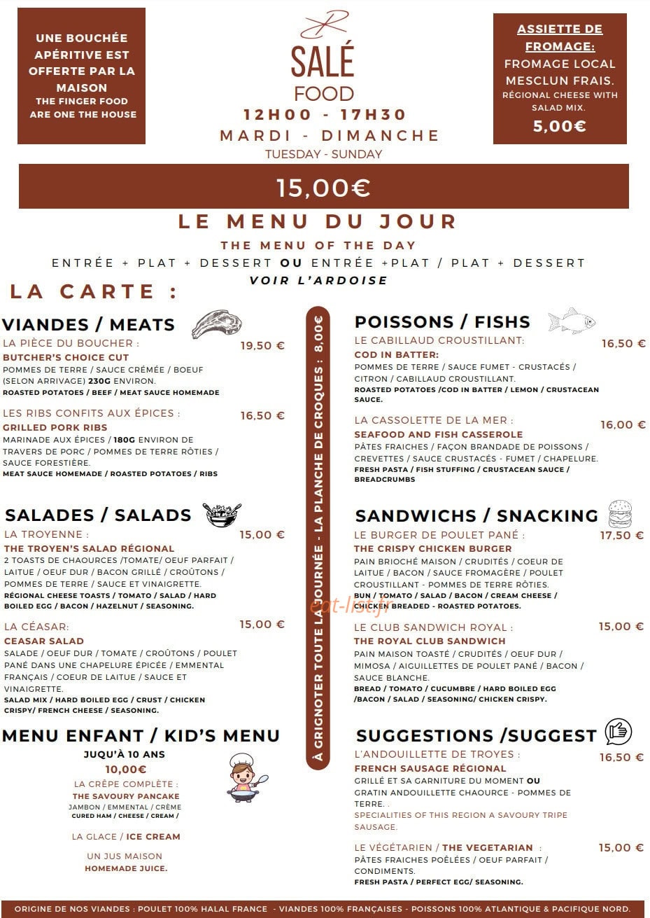 Le Carré Vip — carte page 4