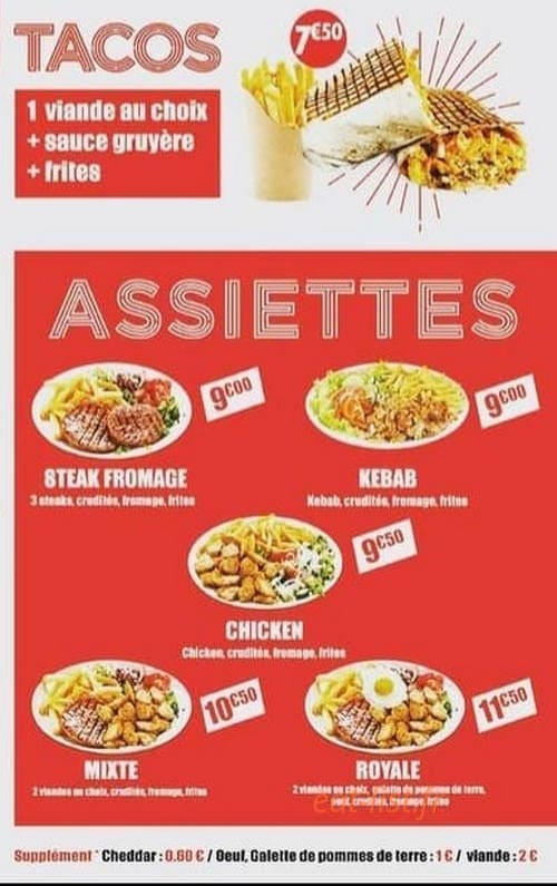 Le cheese Naan — carte page 2