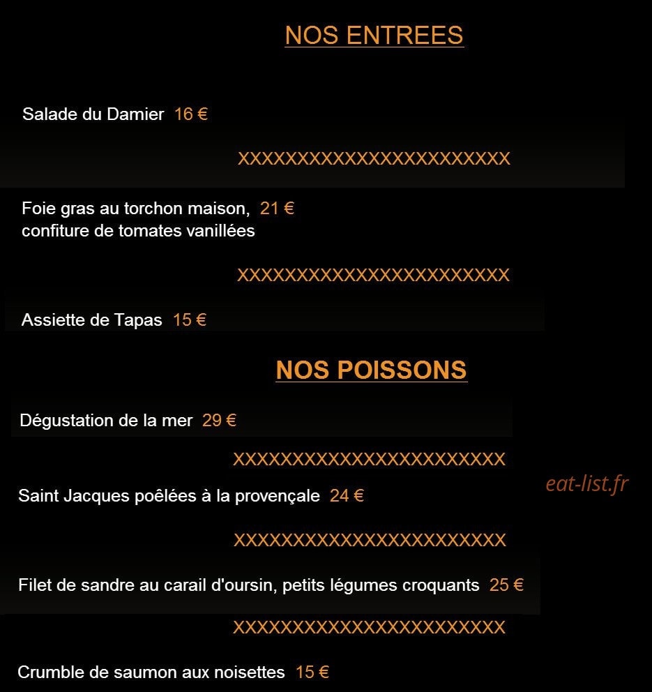 Le Damier — carte page 1