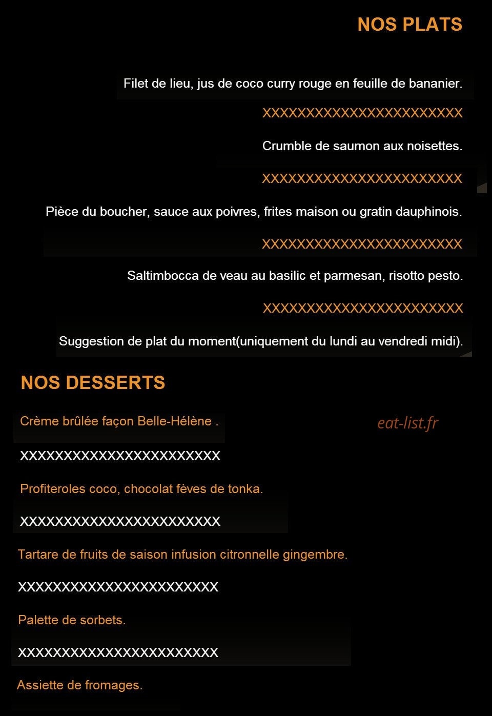 Le Damier — carte page 6