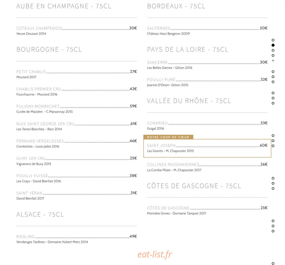 Le Lapin Bleu — carte page 3
