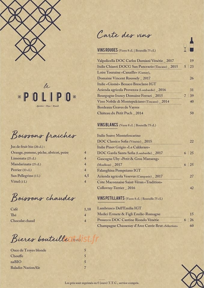 Le Polipo — carte page 2