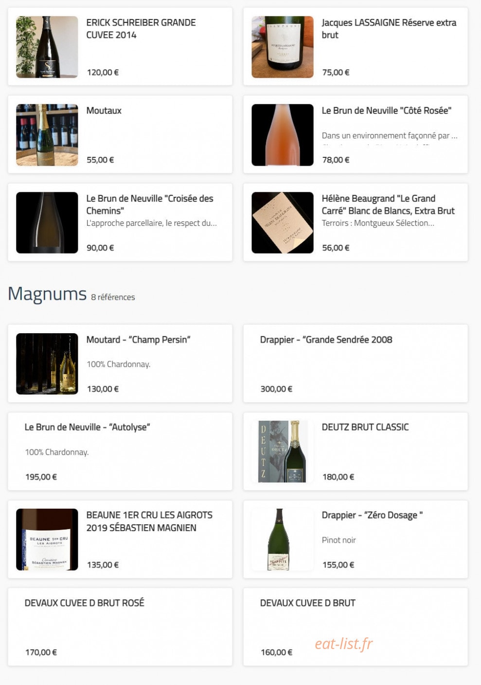 Le Quai de Champagne — carte page 11