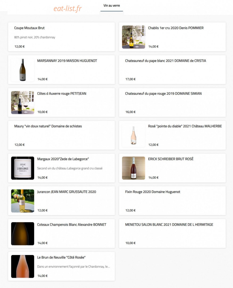 Le Quai de Champagne — carte page 16