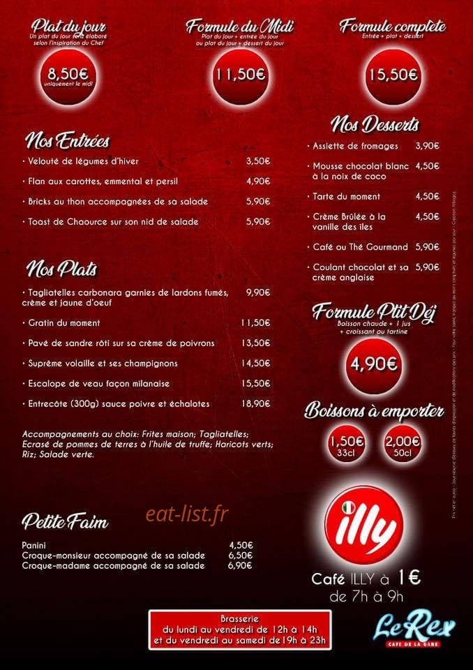 Le Rex — carte page 1