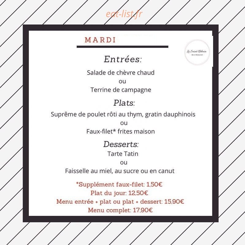 Le Saint Urbain — carte page 1