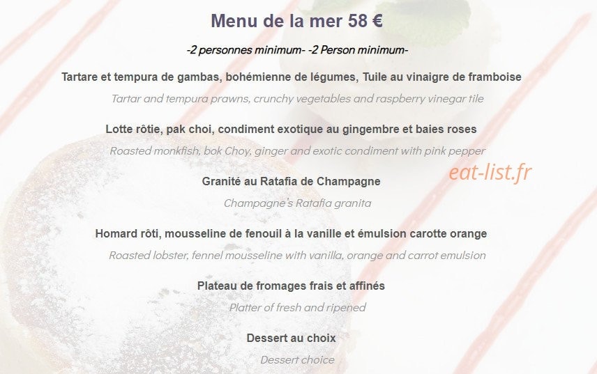 Le Valentino — carte page 1