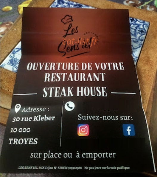 Les Sens'iel — carte page 1