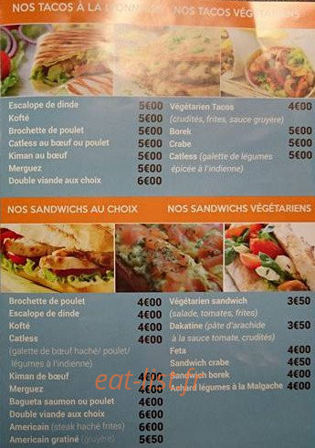 Let's Eat — carte page 2