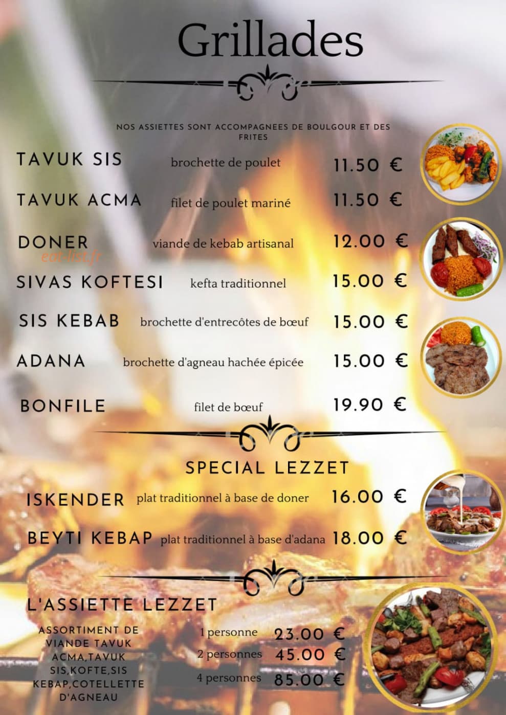 Lezzet — carte page 2