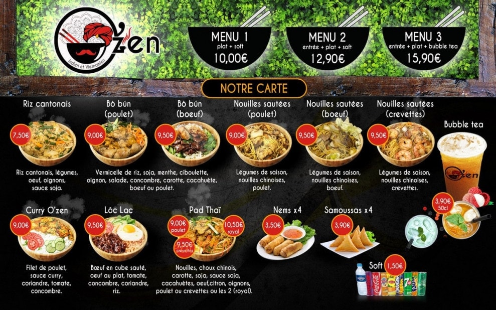 O'Zen — carte page 1