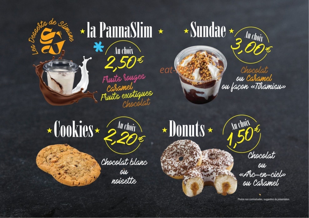 Slim Gourmand — carte page 8