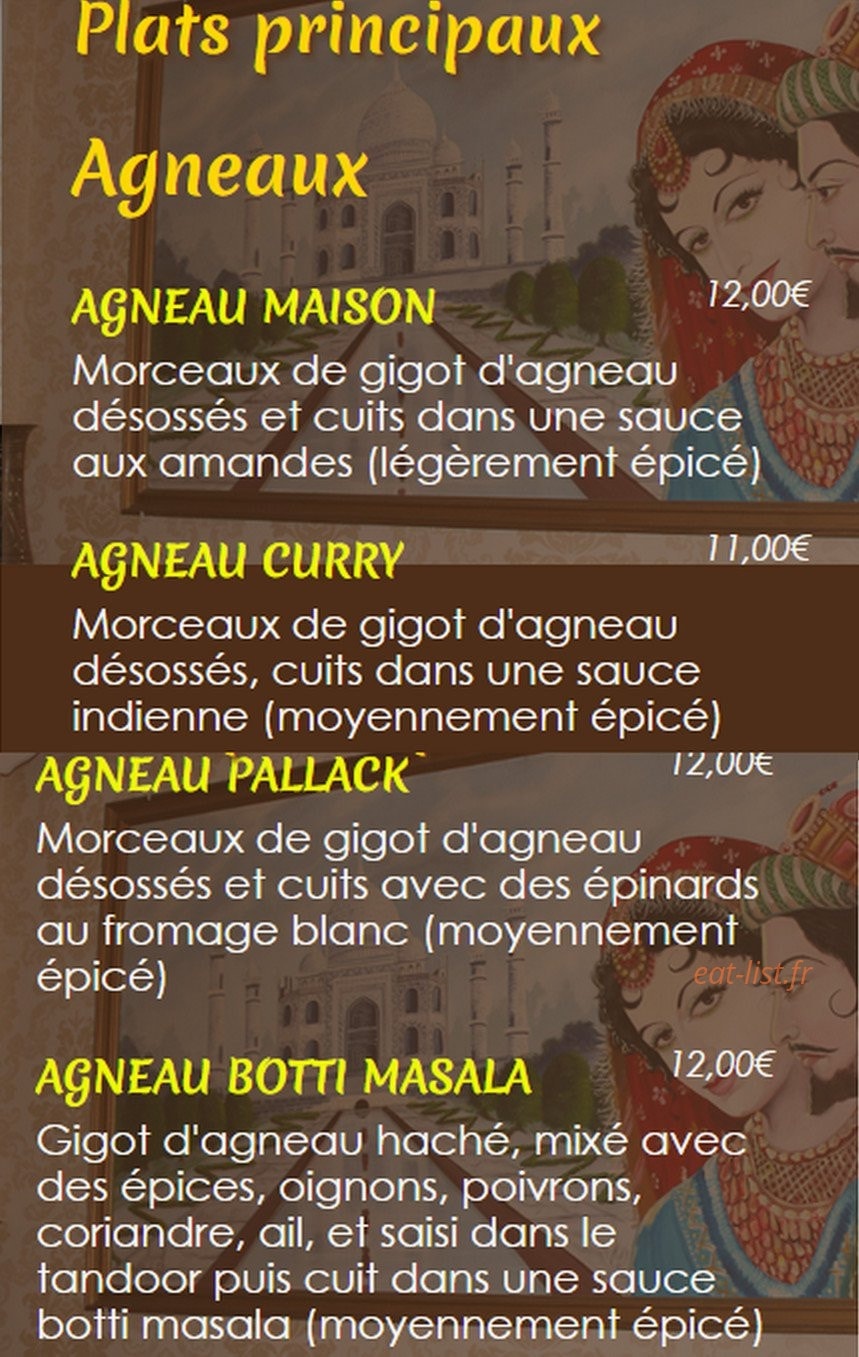 Soleil de l' Inde — carte page 4