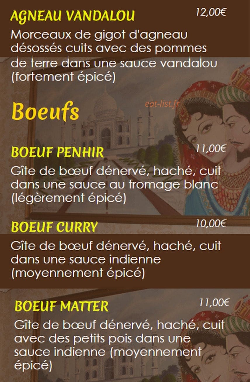 Soleil de l' Inde — carte page 5