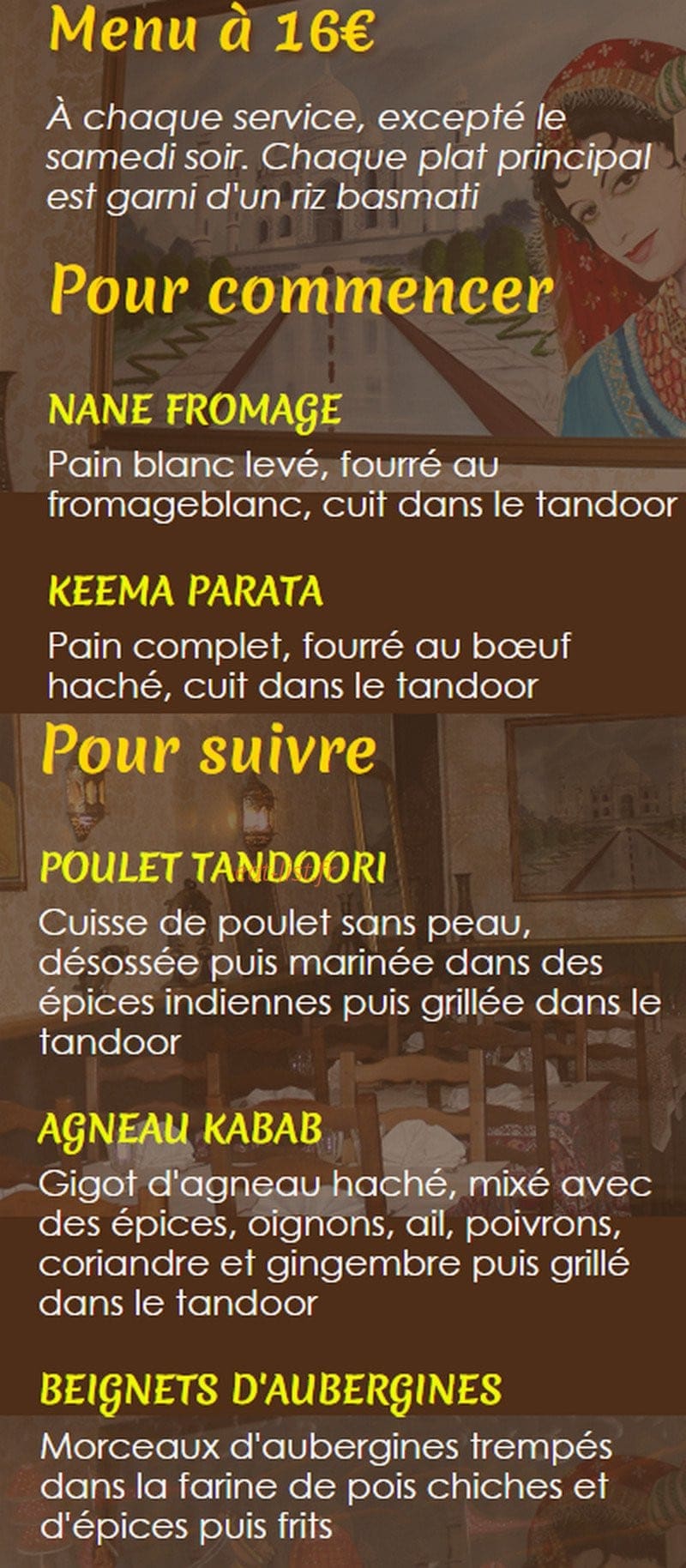 Soleil de l' Inde — carte page 10