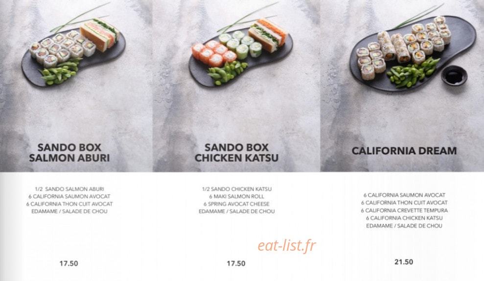 Sushi Shop — carte page 11