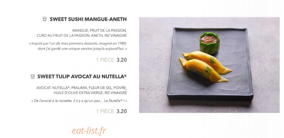 Sushi Shop — carte page 5