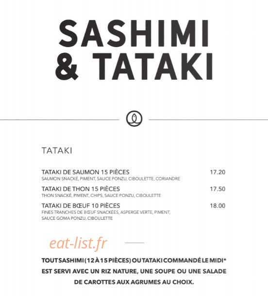 Sushi Shop — carte page 28