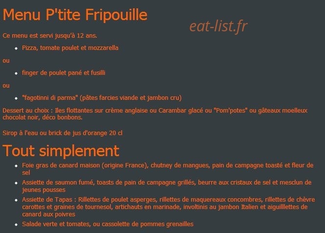 Tout simplement — carte page 3