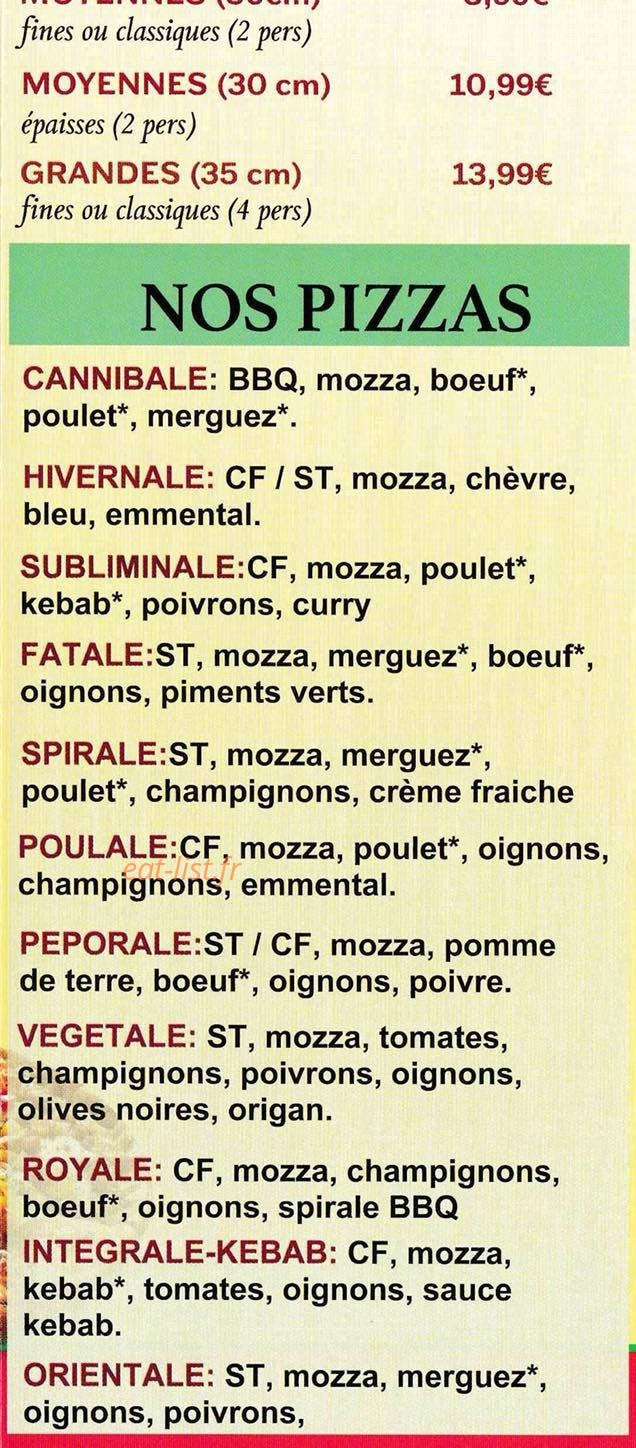 All Pizza — carte page 3