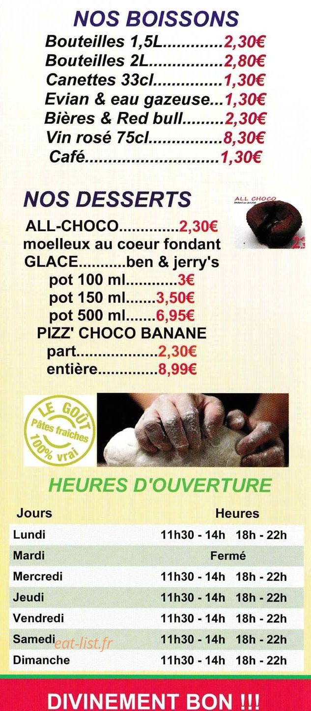 All Pizza — carte page 6