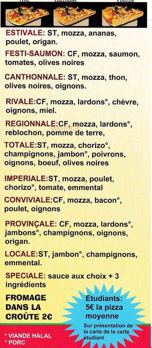 All Pizza — carte page 4