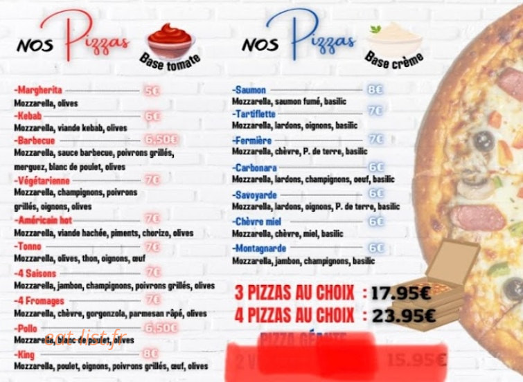 King Fast Food — carte page 2