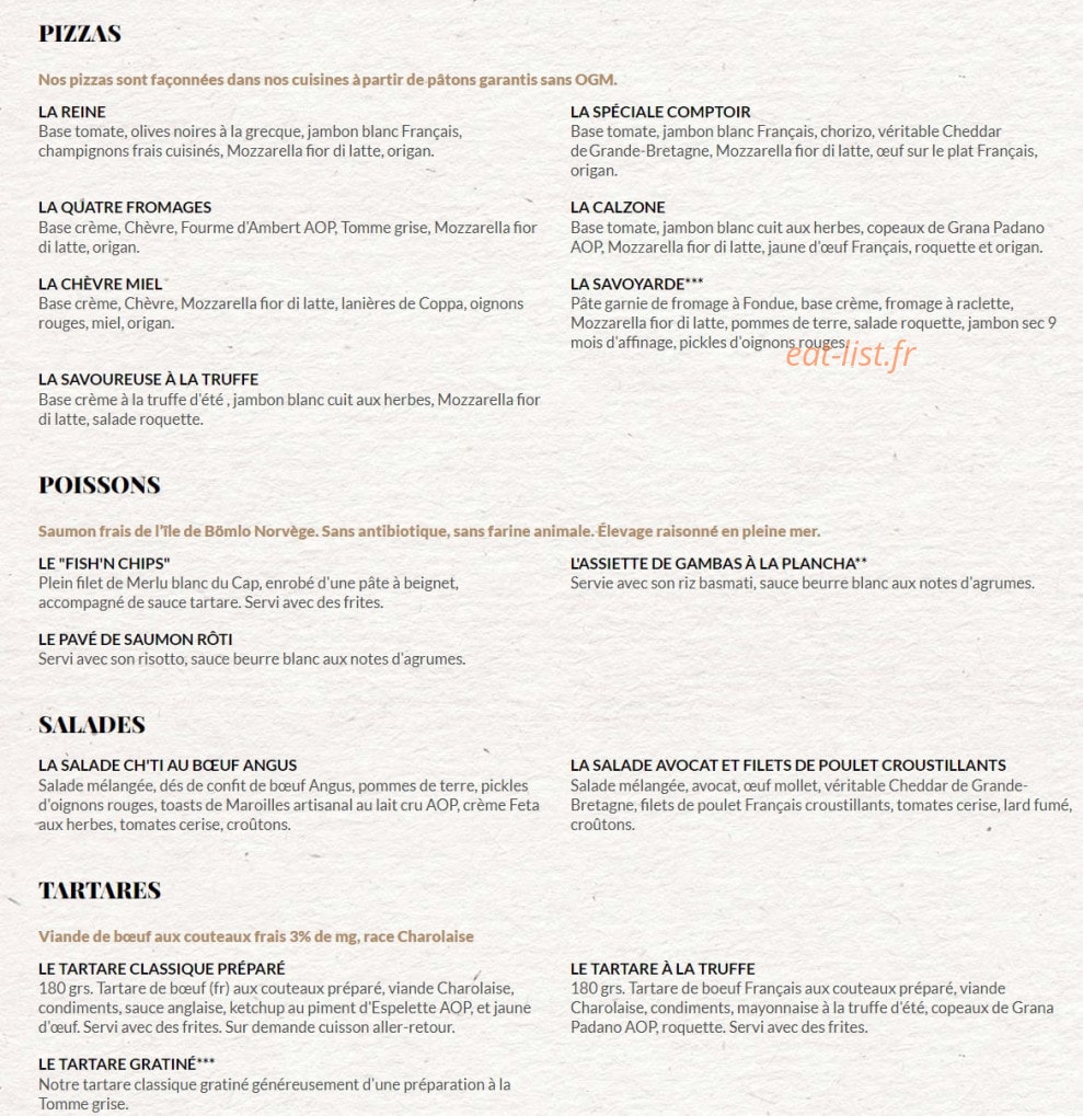 Le Comptoir du Malt — carte page 5