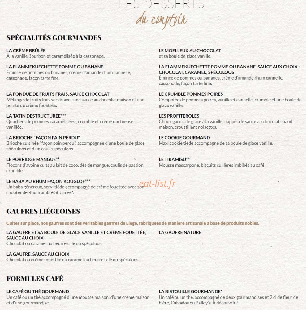 Le Comptoir du Malt — carte page 7