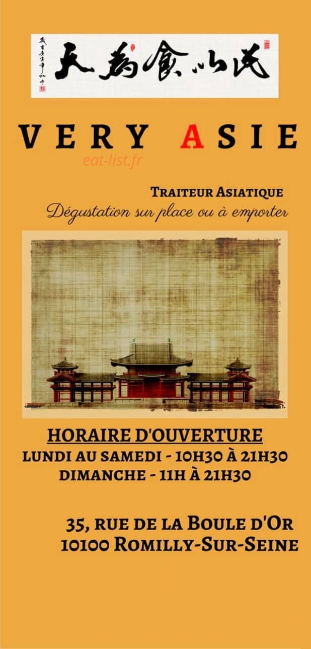 Very Asie — carte page 1