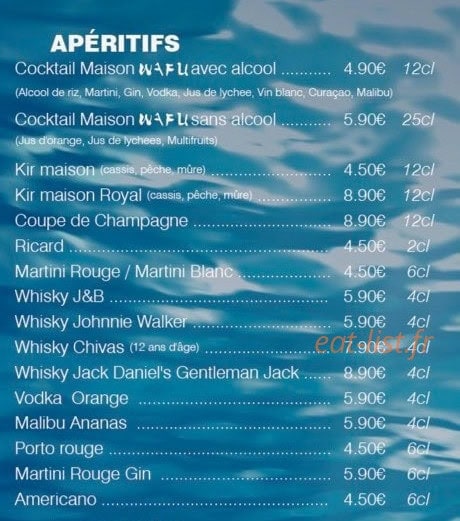 wafu — carte page 6