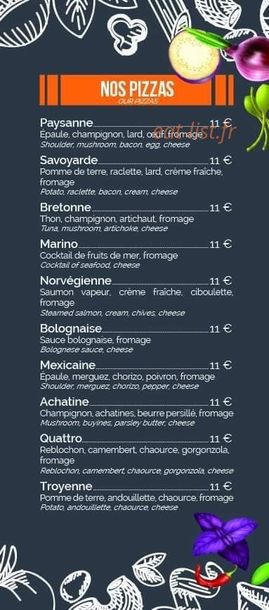 Au Feu De Bois — carte page 3