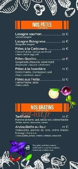 Au Feu De Bois — carte page 5
