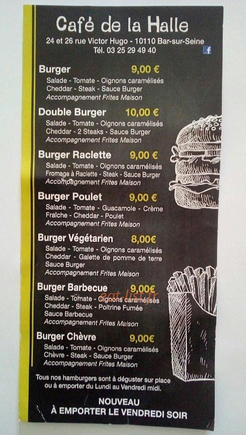 Café De La Halle — carte page 2