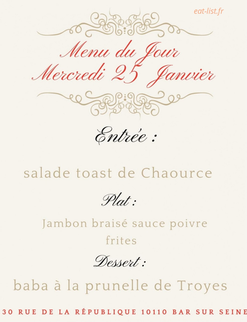 Chez MiMi — carte page 1